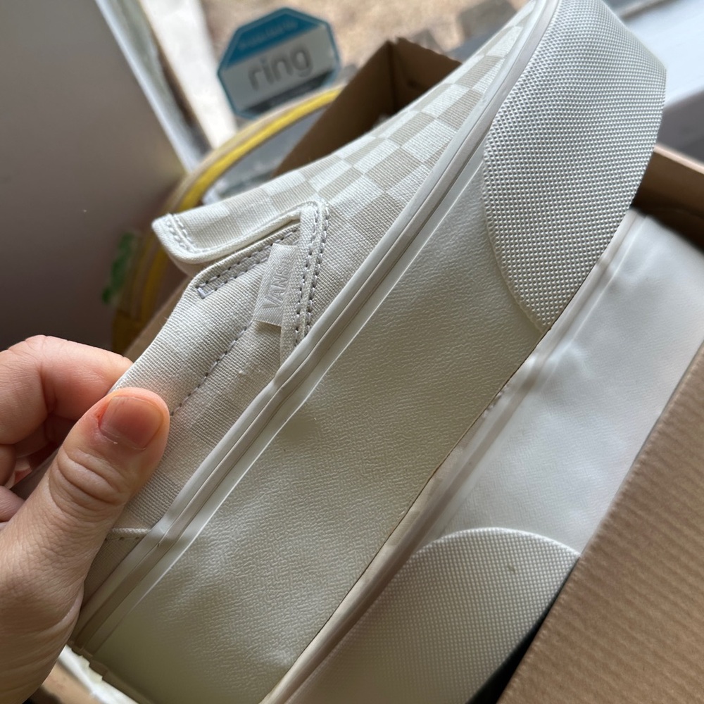 Vans Classic Slip-On Checkerboard in Off-White - Picture 2 of 2